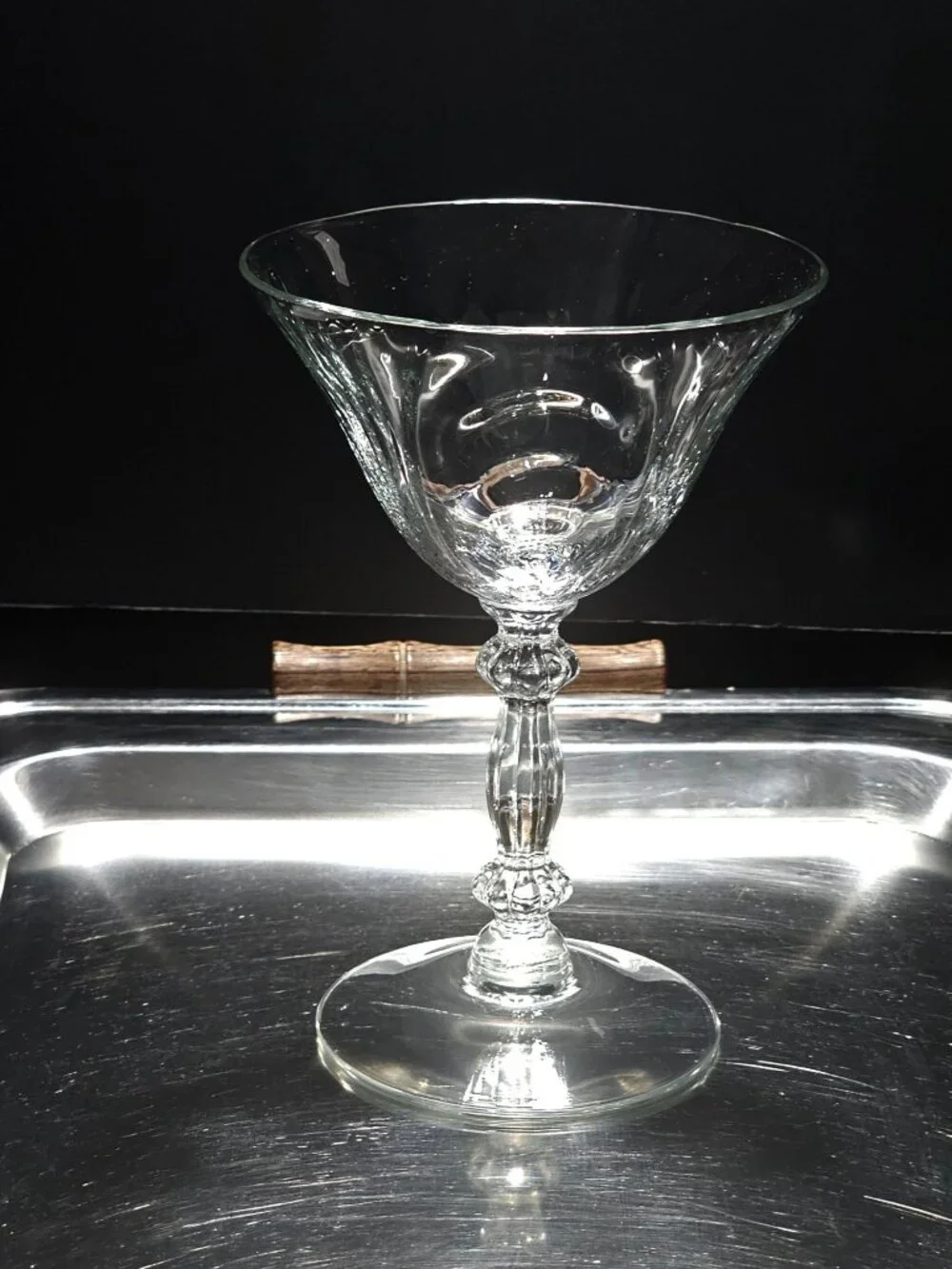 Cambridge Caprice Champagne Coupe sherbet cocktail 1950s Elegant Glass vtg mid c